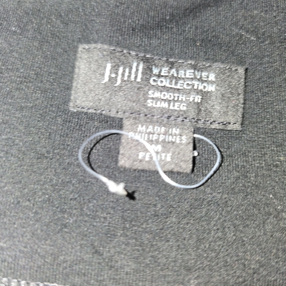 J. Jill Womens Wearever Smooth Fit Classic Slim Leg Black Pants Size Petite Med - Picture 4 of 4